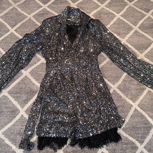 Short sexy Sequoin Romper